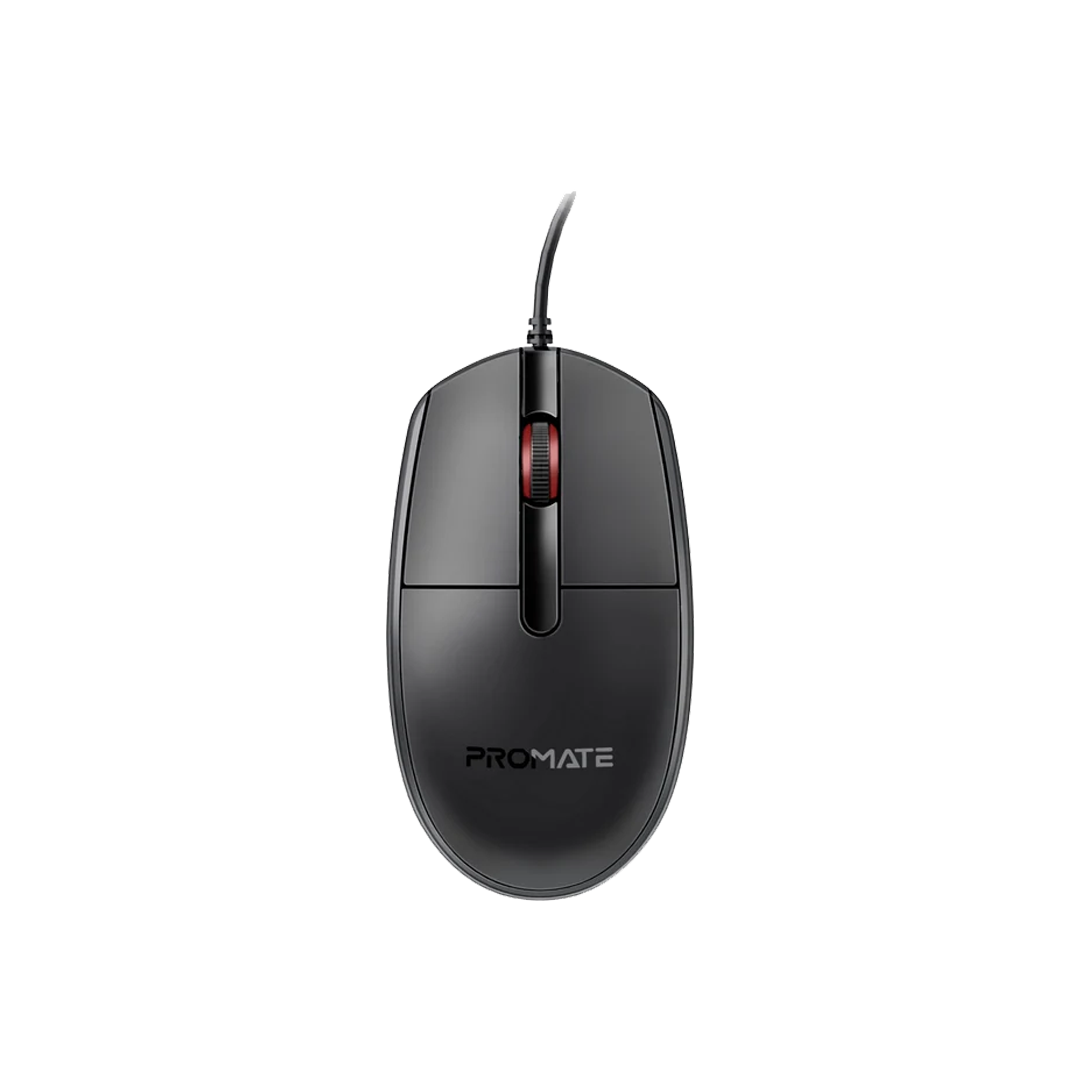 Promate 1200DPI Wired Optical Mouse with USB in Qatar Promate 1200DPI Wired Optical Mouse with USB in Qatar